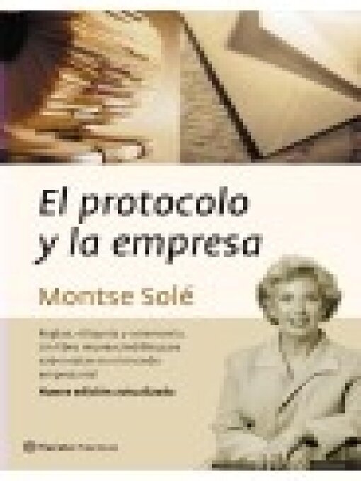 Title details for El protocolo y la empresa by Montse Solé - Available